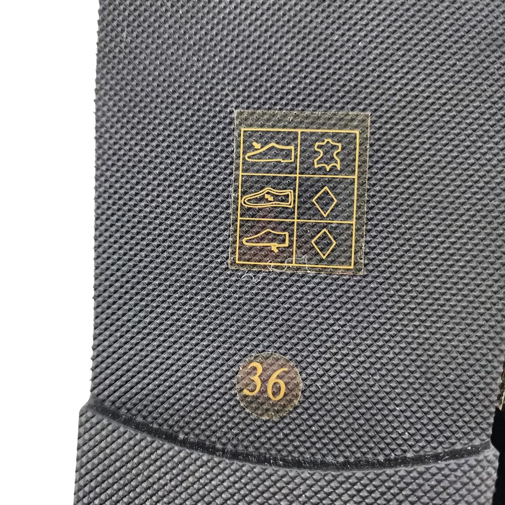 Sandro Paris Rhinestone Hook and Loop Flat Ielda Sandals Noir Size 36/6.5 - Picture 5 of 7